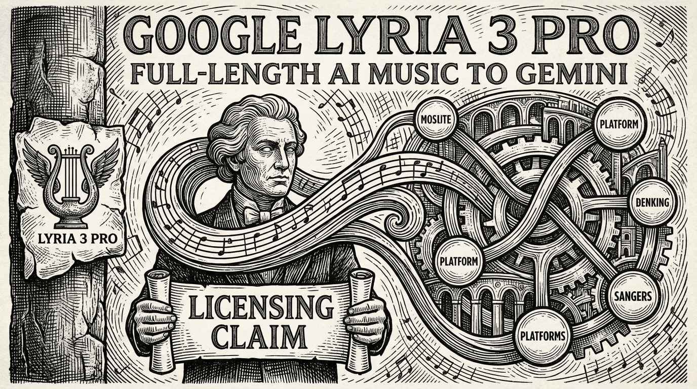 Google Lyria 3 Pro Brings Full-Length AI Music to Gemini — and a Licensing Claim That Matters